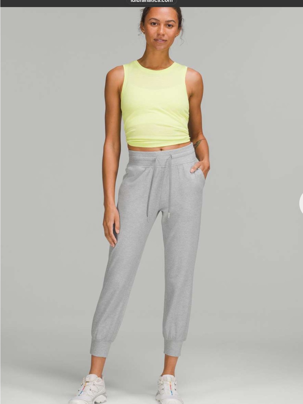 Lululemon Ready to Rulu Women’s Heathered Grey Drawstring Jogger Pants